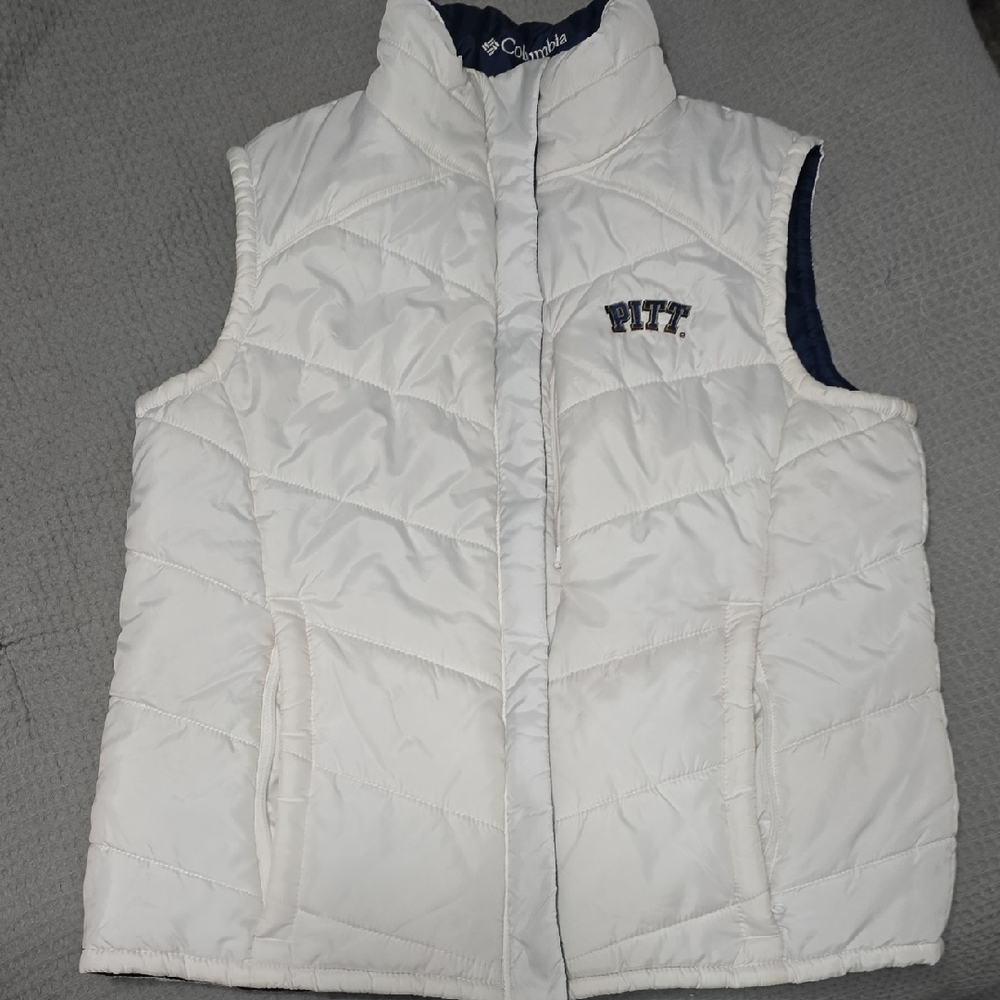 Columbia White Puffer Vest